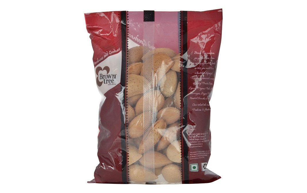 Brown Tree Almond With Shell    Pack  250 grams